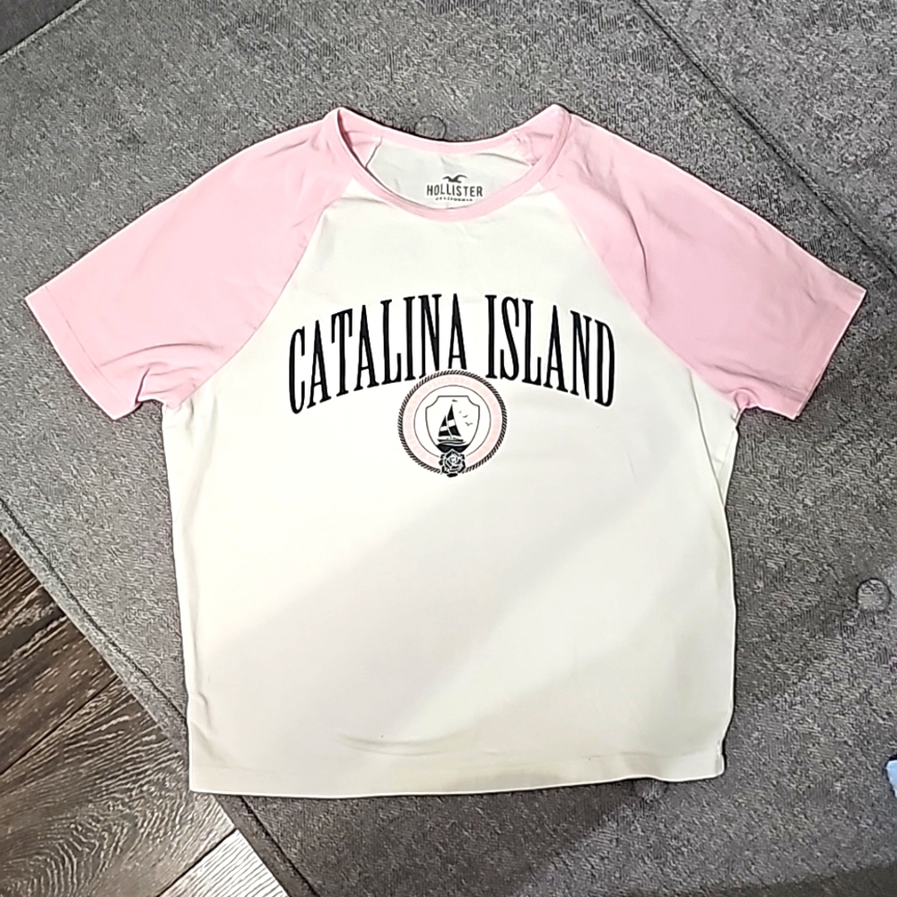 White & pink T-shirt, brand new, unused